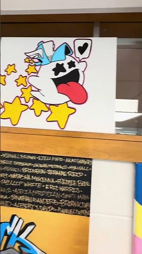 Classroom Graffiti Canvas Reveal 🎨 | Urban Art Meets School Vibes!