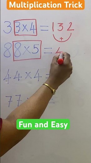 Multiplication Easy method #math# fun and easy