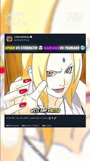 🔥 RAIKAGE vs TSUNADE ⚡ SPEED Meets RAW STRENGTH! (Naruto's Most Underrated Battle) #viraledit