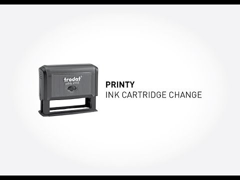 How to change the Ink Cartridge for a Trodat Printy