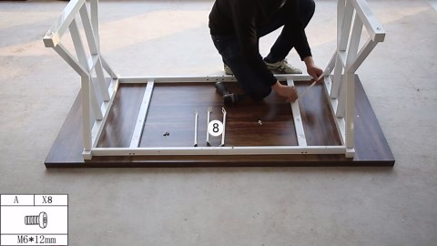 Tribesigns Farmhouse Dining Table for 6 People, 70.8-Inch Rectangular Wood Dining Table, Rustic Kitchen Table with Heavy Duty Metal Legs for Dining Room