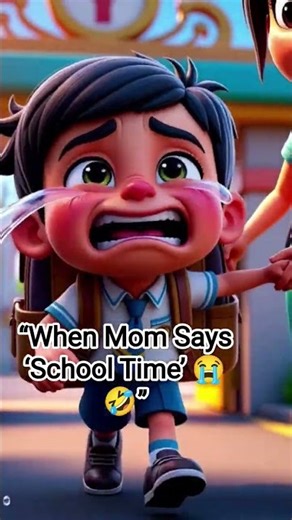 “School Cry Baby 😂 | 3D Funny”#animatedcartoon #shortvideo #funny