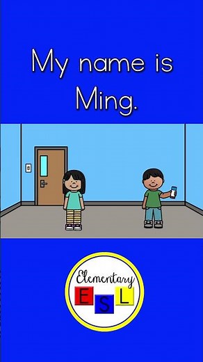What's Your Name? - Elementary ESL - English Practice for Kids! #shorts