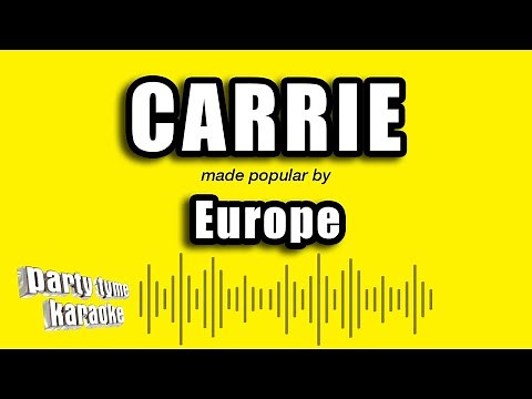 Europe - Carrie (Karaoke Version)