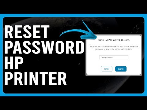 How To Reset Password HP Printer (How To Change Password HP Printer)