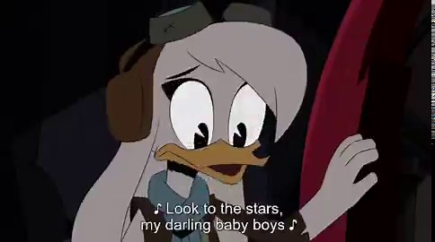 Here is the "Della Duck's Moon Lullaby" scene from Ducktales 2017 Japanese Dub.