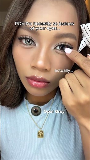 👀Can gray colored contacts really make your eyes look more sophisticated?