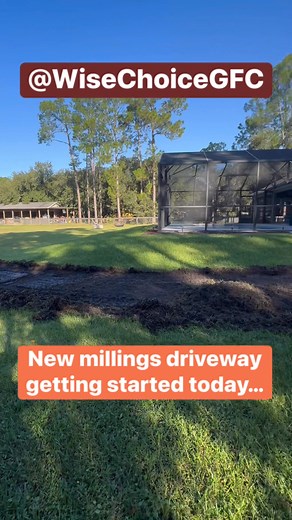 We broke ground on this new Asphalt millings driveway this morning and can’t wait to show you all the finished product! For the very best in millings/stone aggregate work, call Wise Choice GFC today for your FREE consultation ☎️ 407-508-8587 John Kalish Dave Gosper Clint Wise Wyatt Wise Gracie Wise @topfans Jennifer Davis Oasis Bamboo Osceola County Sherri Wise Orange County FL Spencer Perry Amber White Florida Coast Equipment Robert Loy | Wise Choice GFC