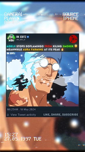 AOKIJI SAVES SMOKER FROM DOFLAMINGO 🔥🤯