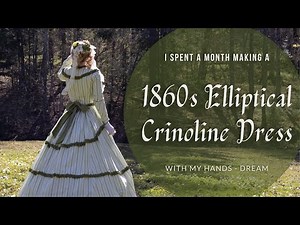 Crafting An Enormous 1860s Crinoline Dress from the Monet's Women in the Garden