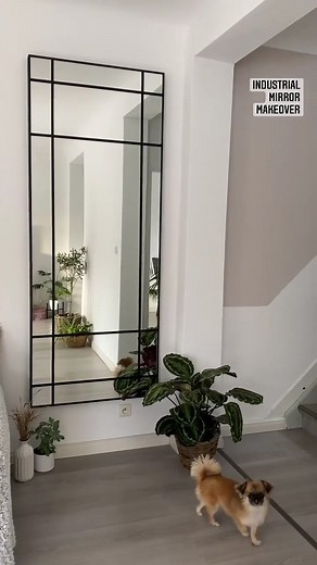 DIY Industrial Mirror Makeover