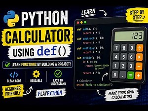 How to Use def in Python | Build a Basic Calculator