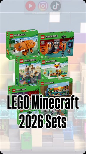 These LEGO Minecraft 2026 sets look very epic! Let me which set do you look forward to getting. Be sure to follow me for more LEGO content! #lego #legominecraft #afol #minifigs #minifigures #legocollection #legocollector #legocommunity #legohobby | SCDude1999