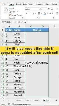 Excel Hack Convert Cell Values to List with ARRAYTOTEXT Function #excelshortcuts #excel #exceltips