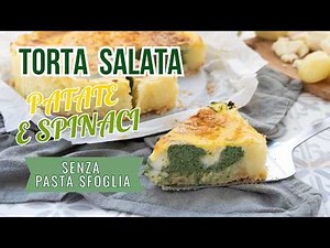 Potato and Spinach Savory Pie Without Puff Pastry - Gluten-Free! Ready in 10 Minutes!