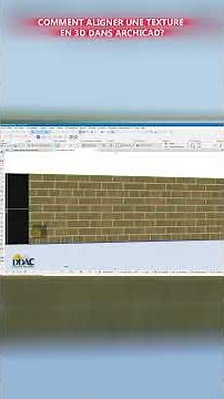 How to align a 3D texture in ArchiCAD? #archicad #tutorial #archicad27 #archicad28 #bim