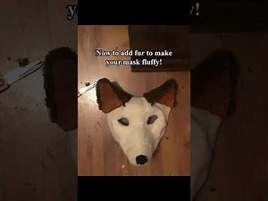 Canine (dog) felt mask tutorial ~ how to make a dog mask
