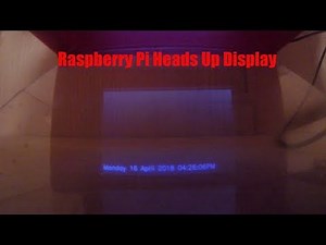 Raspberry Pi Heads Up Display