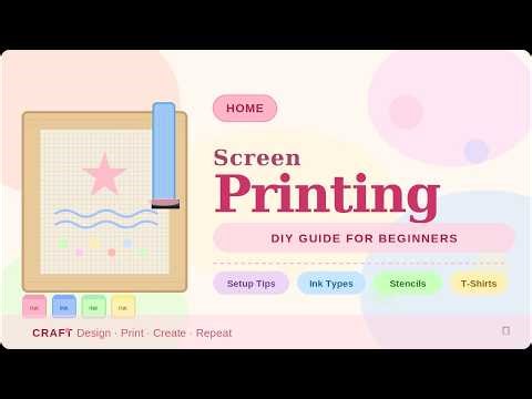 The Ultimate Beginner's Roadmap to Home Screen Printing