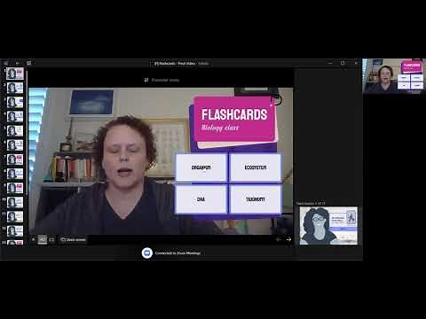 Using the Prezi Video Flashcards template in Zoom
