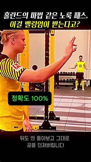 안 보고 던져도 잡는 홀란드와 벨링엄의 체육관 훈련 일상 #축구훈련 #Football #홀란드 #벨링엄 #BVB #비하인드 #묘기 #Trick