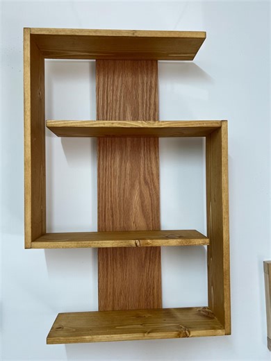 Handmade Rustic Wooden Wall Shelf – Minimalist Natural Wood Display Shelf - Etsy