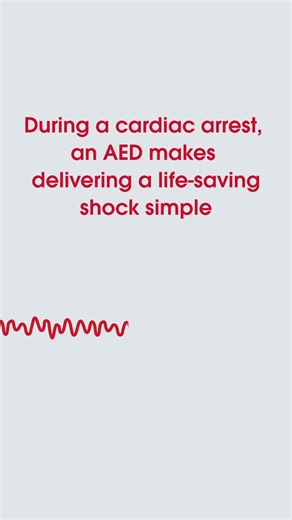 A cardiac arrest can happen to anyone, at any time, and your quick action can give someone the best chance of survival. During a cardiac arrest, an automated external defibrillator (AED) makes delivering a life-saving shock simple. AEDs are designed to be easy to use, even with no training, and safe for both the user and the patient. Learn more on the Heart Foundation website: heartfoundation.org.au/shockingly-simple | SA Health