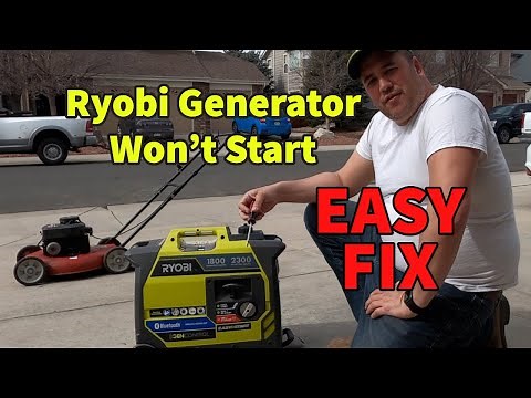 Ryobi Inverter Generator Wont Start - How to fix it!