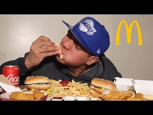 McDonalds big mac bundle mukbang