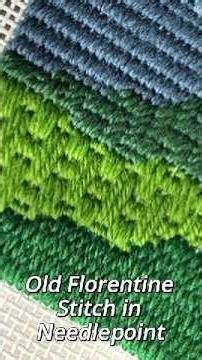 Old Florentine Stitch in Needlepoint Demo