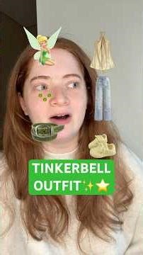 making an outfit for TINKERBELL⭐️🍀✨ #tinkerbell #disney #shorts #youtubeshorts #fyp