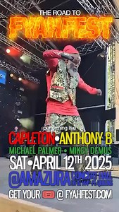 It’s all about FYAHFEST🔥🔥🔥Saturday April 12, 2025 featuring King Shango, AnthonyB, MichaelPalmer, MikeyDemus at 📍Club Amazura Queens, New York @amazuranyc Buy Early Bird 🎟️Tickets On Sale Now ‼️@eventbrite & www.fyahfest.com Doors Open: 10pm- 4am FOR INFO 🔗 @fyahfestofficial - 🎟️ www.fyahfest.com 🎶Music by: Platinum Kids & Ricky Genius 🎙️Hosted by: @dahvedlevy #Capleton #Kingshango #reggae #dancehall #clubamazura #newyork #concert #anthonyb #stageshow #fyahfestnewyork2025 #fyahfestnewyo