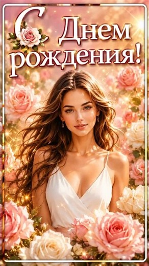 🌹 Самое красивое поздравление с Днем рождения! #сднемрождения #деньрождения #пожелания