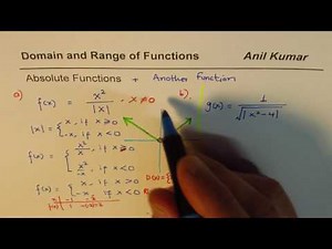 Domain and Range of Absolute Function Combinations