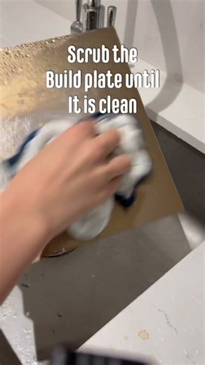 How to clean your build plate#3dprinting