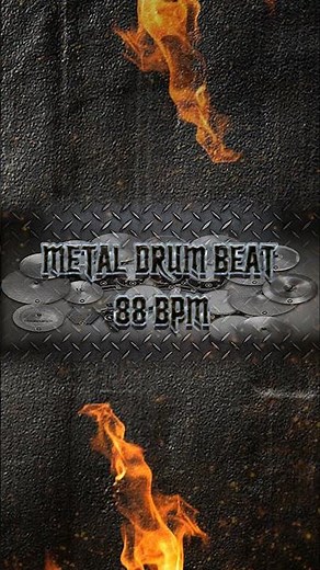 Slow Metal Drum Beat 88 BPM (HQ,HD)