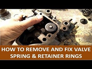 How to fix valve spring and retainer rings | remove and fixing of valve spring & locking washers
