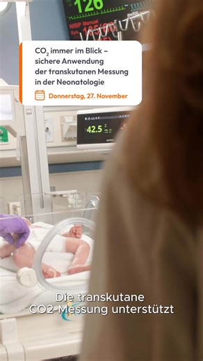 Wie lässt sich die transkutane CO₂-Überwachung sicher und effektiv im klinischen Alltag einsetzen? Unsere Expertinnen Dr. med. Frauke Riedel und Kerstin Thees teilen in diesem Webinar praxisnahe Tipps aus der Neonatologie und Pädiatrie – von der richtigen Sensorplatzierung bis zur Interpretation der Messergebnisse. Lernziele: - Verstehen – Bedeutung der transkutanen CO₂-Messung für die Ventilationsüberwachung und klinische Entscheidungsfindung - Anwenden – Praktische Durchführung, Sensorplatzier