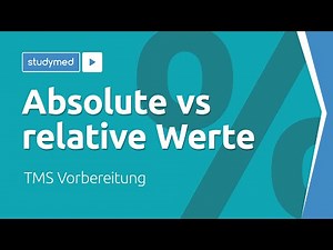 Absolute vs relative Werte - TMS Vorbereitung