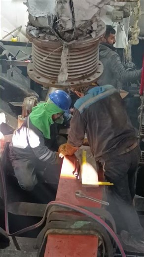 Motor Base Frame Completion Ready for Lifting ,Installation Precision matters.#ship #construction