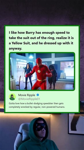 Speedster Realizes Suit is Yellow Wears it Anyway Then Gets Easily Defeated by Regular Humans