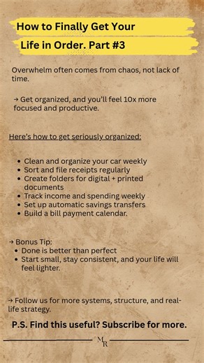 How to Finally Get Your Life in Order #psychology #lifehacks #clarity