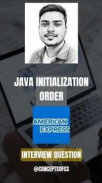Java Intialization Order. #javainterview #java #springboot #viralshort @Telusko @java#coding