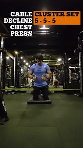 Cable Decline Chess Press (CLUSTER SET) | #fitnessgoals #fitnesstips #fitnessshorts #chestworkout