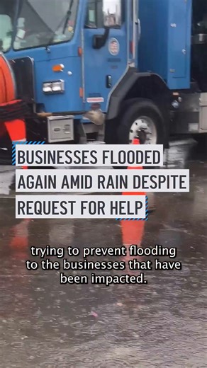 Several businesses on Melrose Avenue in the Fairfax District of Los Angeles became flooded again following Monday's storm despite efforts by the city of LA to prevent the damage. Among the impacted businesses were a liquor store and a clothing/shoe store as shop owners said there was a foot of water inside at one point Monday. The clothing store owner said some of the pricey merchandise, including $600 shoes, was damaged in the flooding. #nbcla | NBC LA