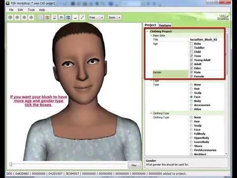 Tutorial How to make blush with TSR workshop for The Sims 3