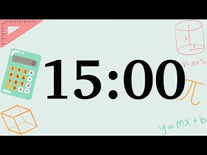 15 Minute Fun Math Timer (Soft Synth Tones at End)