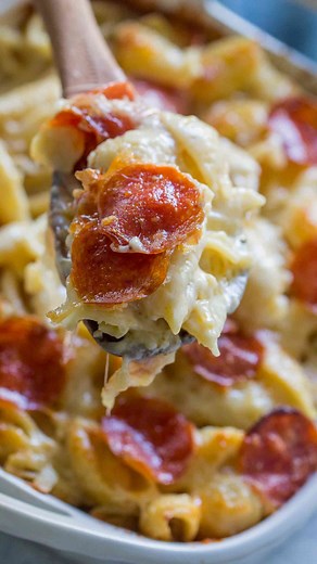 Cheesy White Pizza Casserole
