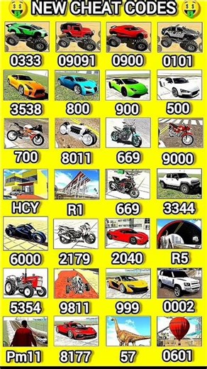 Indian Bikes Driving 3D || All NEW CHEATS CODES #shorts​ #short​