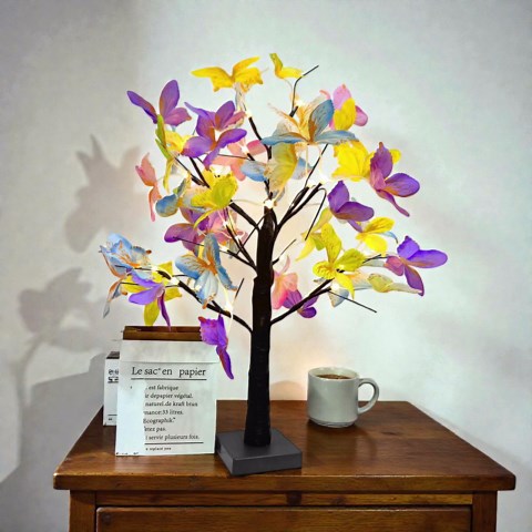 Butterfly Bonsai Tree Lamp, LED Night Light, DIY USB Battery Tabletop Decor Gift - Etsy